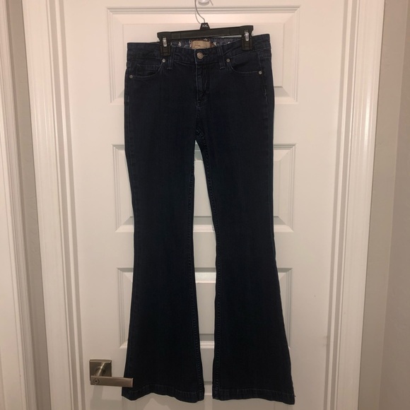 PAIGE Denim - Paige Premiuin Denim Blue Flare Manning Wide Leg Jeans sz 28